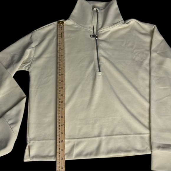 Athleta Seasoft 1/4 Zip Women’s Pull-Over Magnolia White Size S/P - Picture 7 of 12